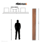 Pérgola WPC Curvo Sapelly - Image 3